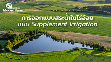 การออกแบบสระน้ำในไร่อ้อย แบบ Supplement Irrigation