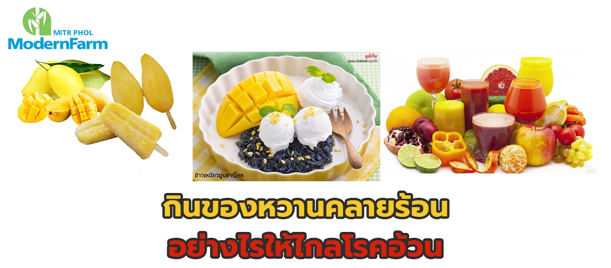 กินของหวานคลายร้อนอย่างไรให้ไกลโรคอ้วน