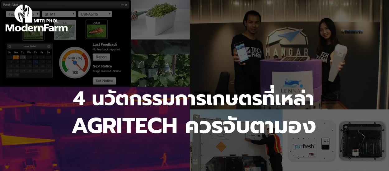 4 นวัตกรรมการเกษตรที่เหล่า AgriTech ควรจับตามอง