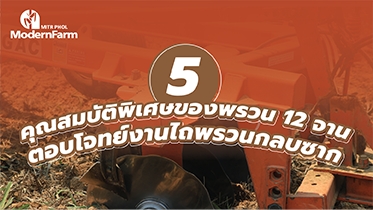 5 คุณสมบัติพิเศษของพรวน 12 จาน ตอบโจทย์งานไถพรวนกลบซาก