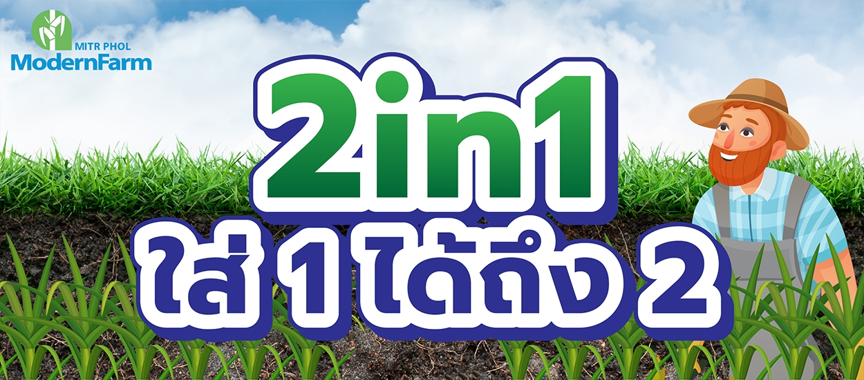 ปุ๋ยน้ำ ประโยชน์ 2in1 ใส่ 1 ได้ถึง 2